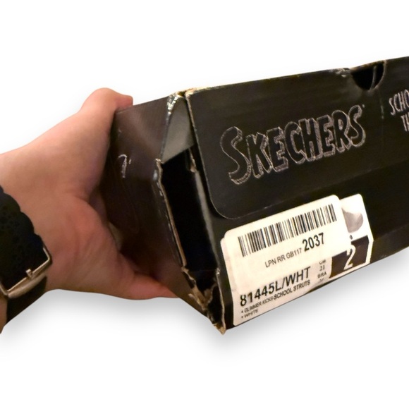 Skechers Kid's Glimmer Kicks School Struts Slip On Hook & Loop Sneakers … - Picture 11 of 12